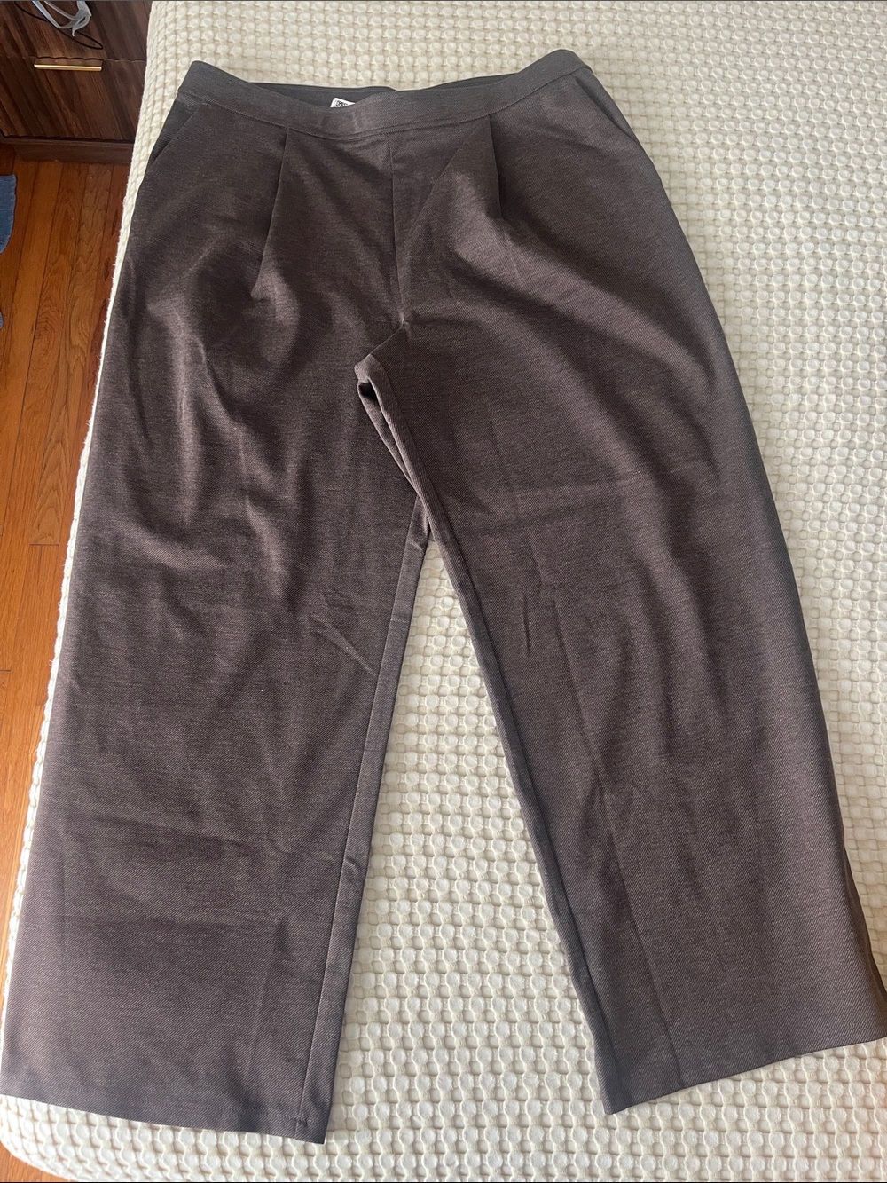 H&M Brown Wide Leg Dress Pants